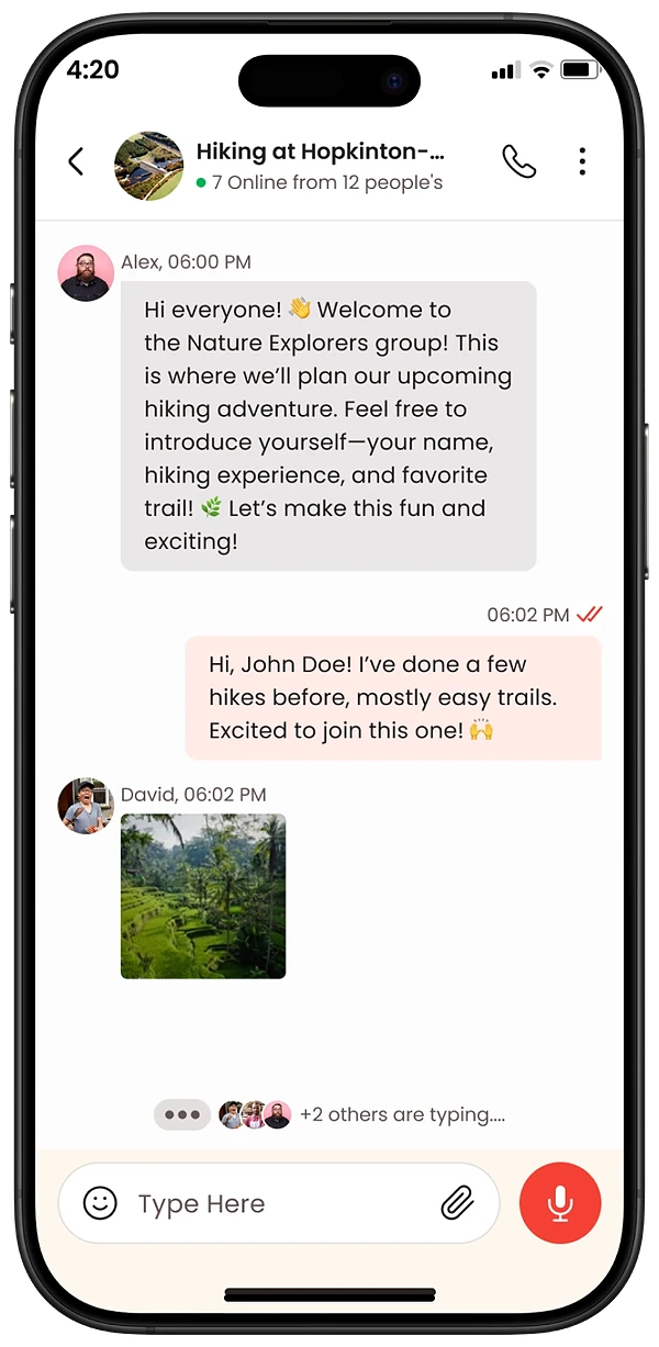 Hauler Fella app screen: Meet & chat