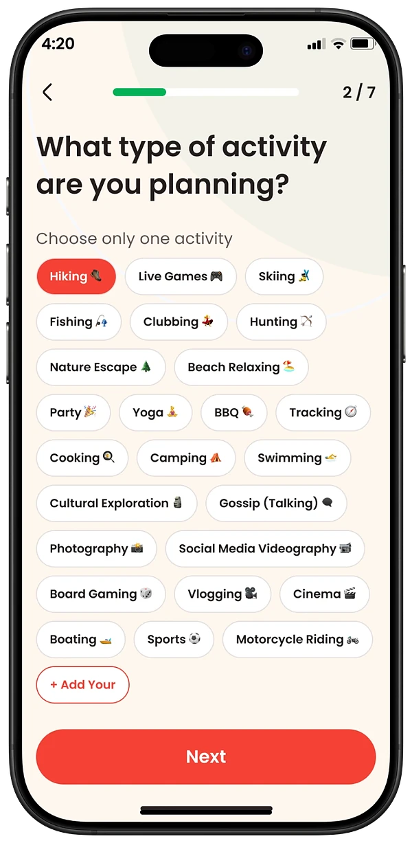 Hauler Fella app screen: Create your profile